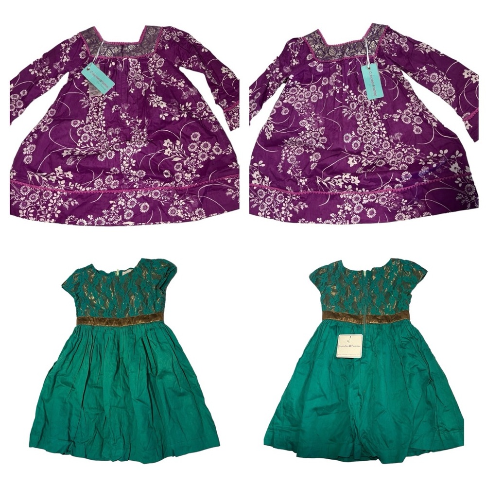 Cupcakes and Pastries girls 3T boho dresses dressy cotton 2pc lot